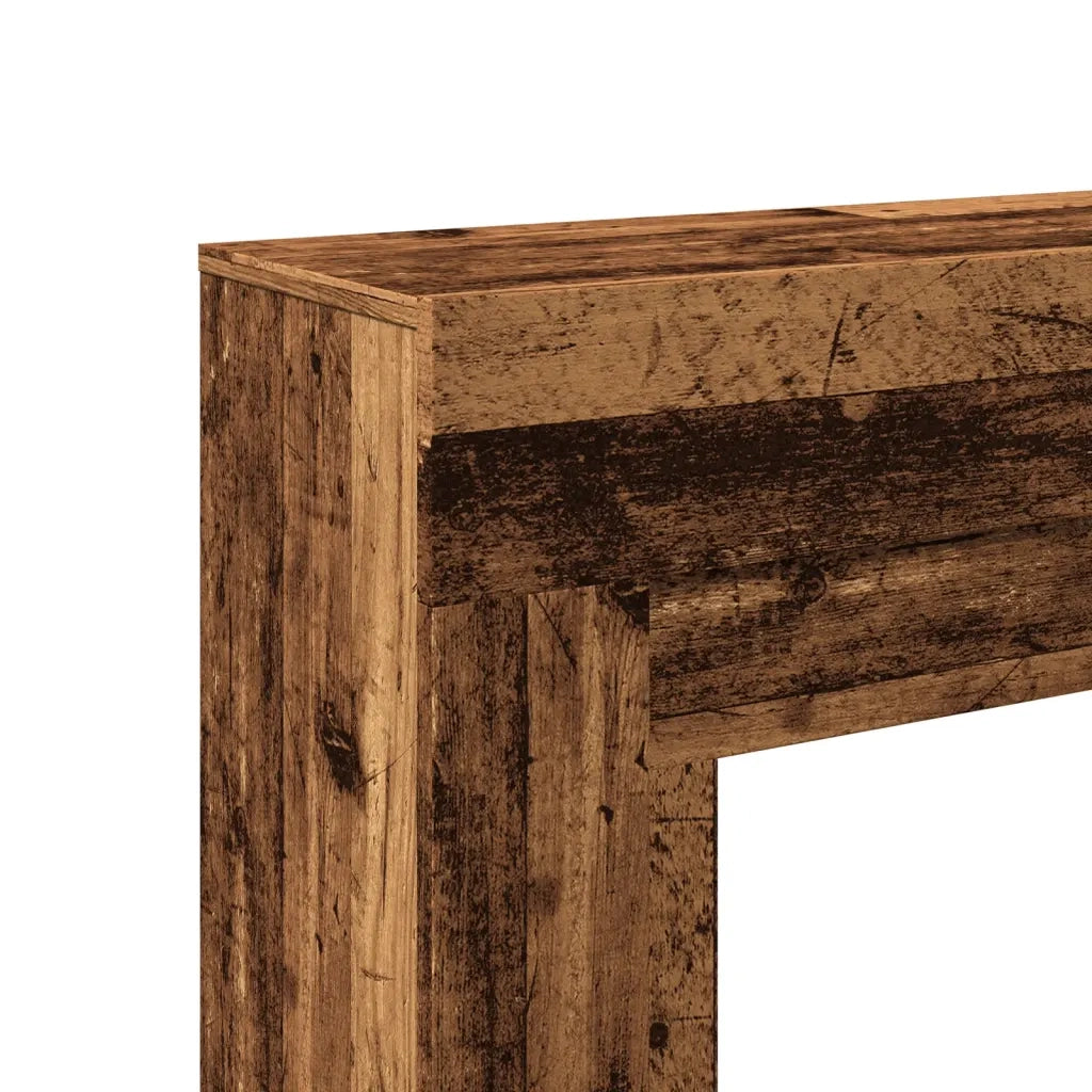 vidaXL Cornice per Camino Legno Antico 100x30x87,5 cm in Truciolato