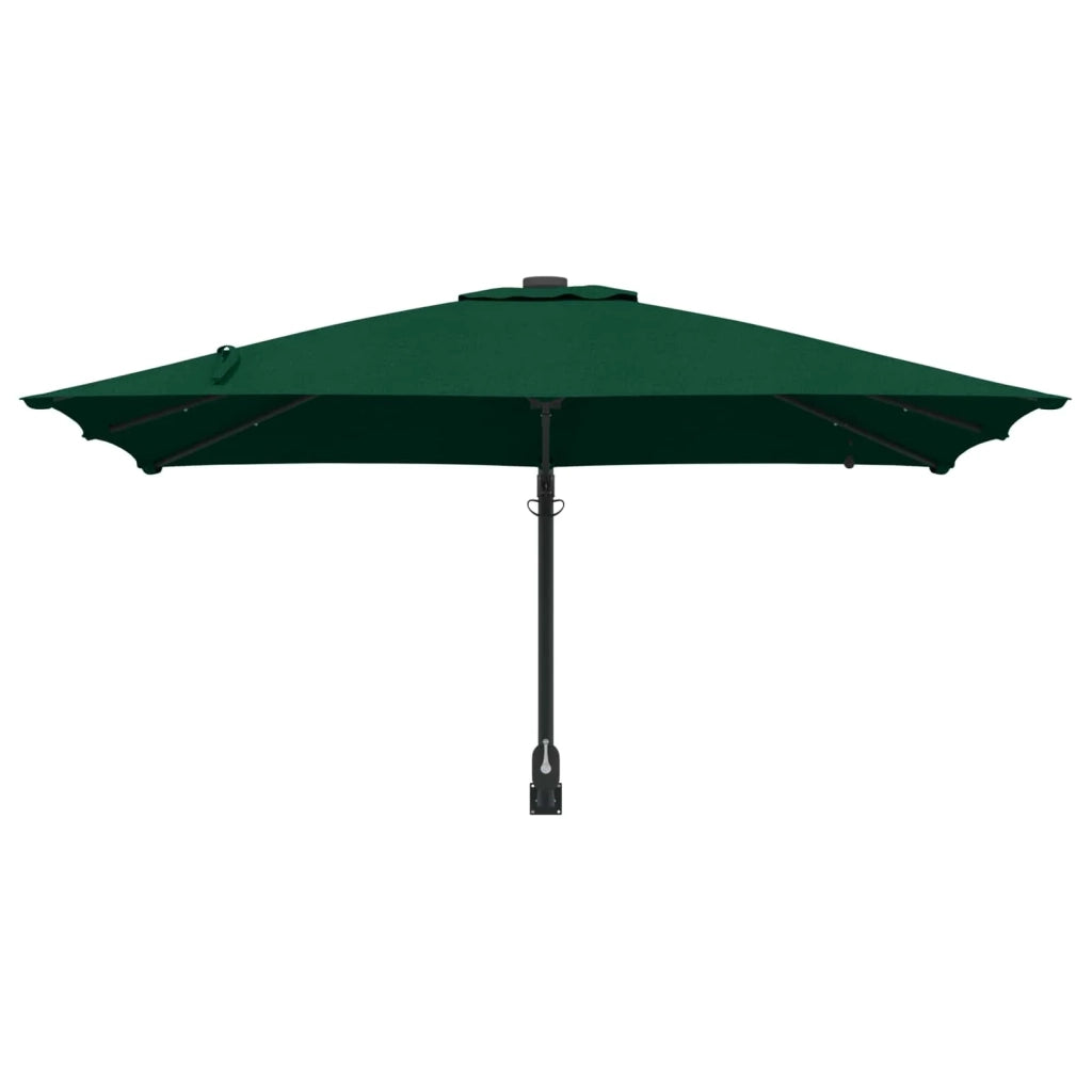 Ombrellone da giardino moderno inclinabile 248,5 x 247,5 x 160 cm poliestere verde 02_0058651