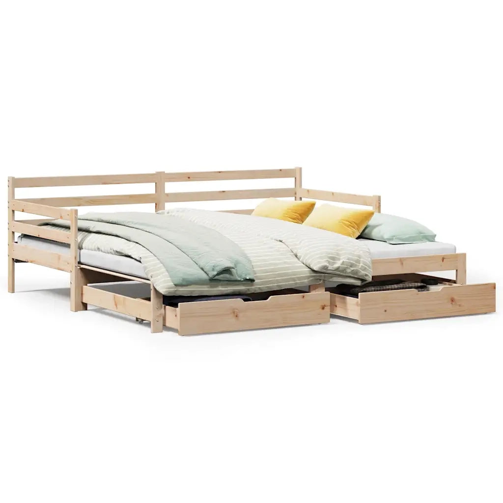 Divano Letto Estraibile con Cassetti senza Materasso-Sofa Letto-Daybed 90x200 cm 132075