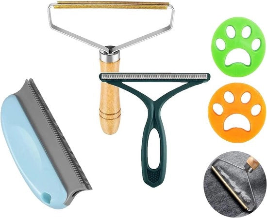 Rimozione Pluizzatura Portatile per Tessuti e Peli di Animali di Casa - Spazzola per Abiti, Tappeti e Mobili