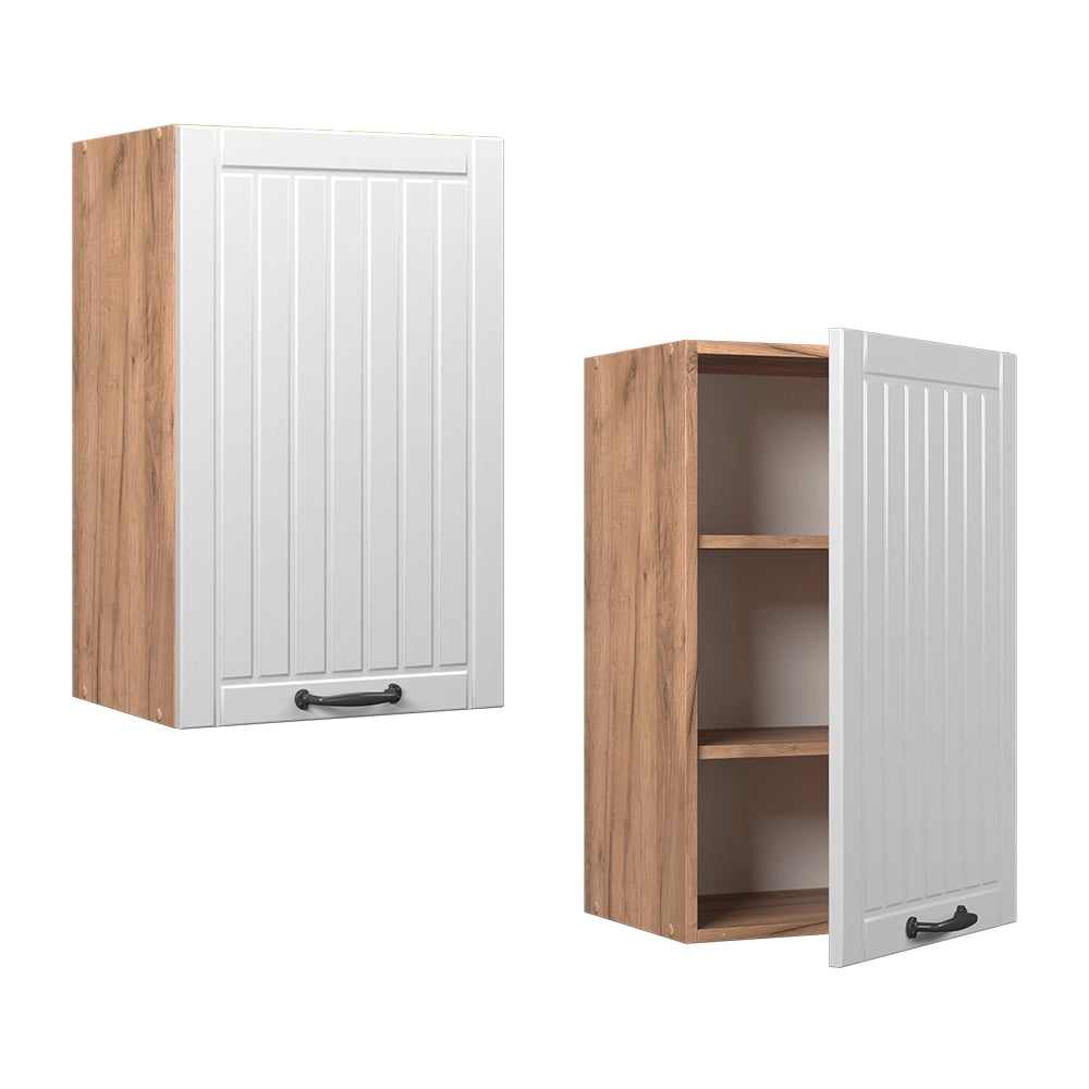 Vicco Pensile da cucina Bianco casa di campagna 45 cm