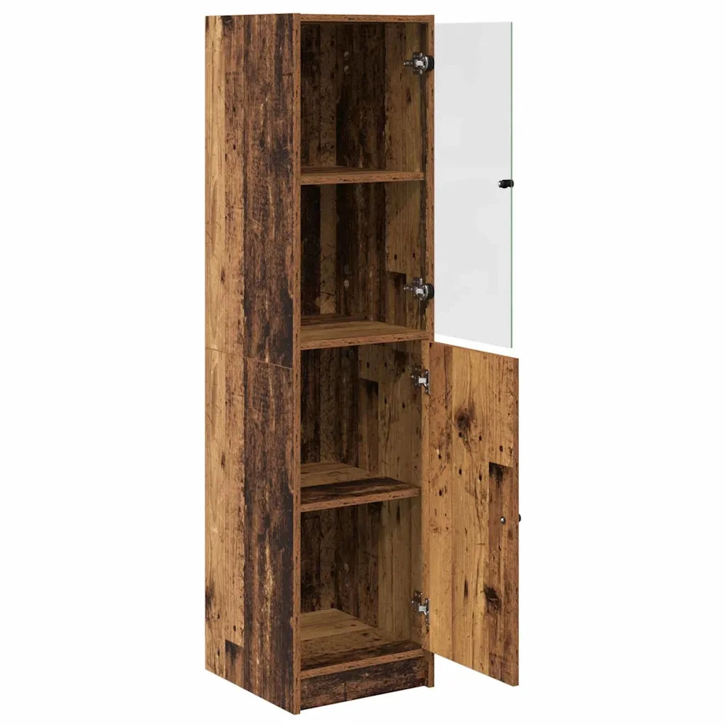 Credenza-Buffet-Armadio da cucina Legno vecchio 35 x 37 x 142 cm Legno multistrato 234471