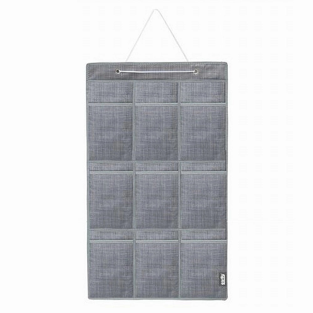Trade Shop - Portaoggetti Organizer A Sospensione 9 Tasche Tessuto Bagno Camera 45x78cm 69715 -