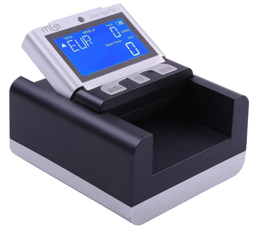 Rilevatore Banconote False con Batteria MBS New Age Pro Nero