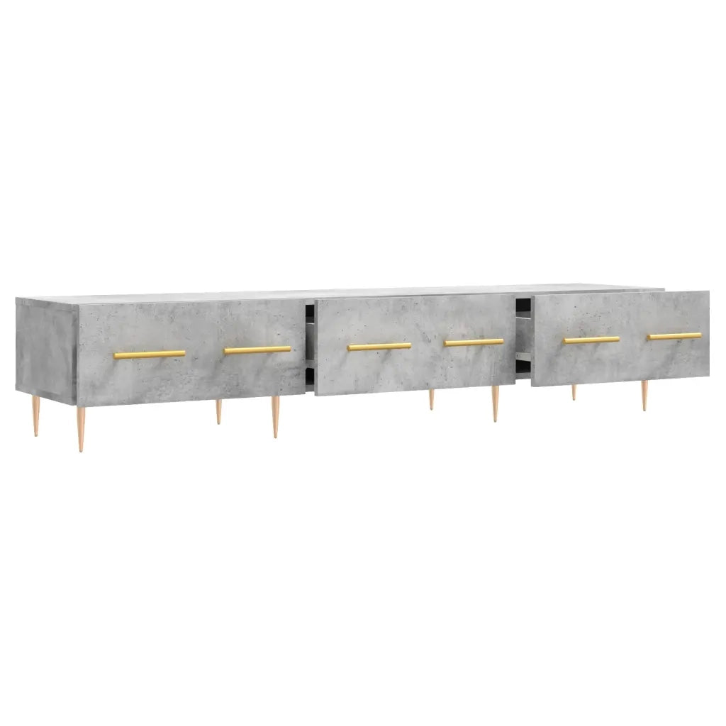 vidaXL Mobile Porta TV Grigio Cemento 150x36x30 cm Legno Multistrato