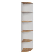 Vicco Scaffale ad angolo Rovere bianco/dorato 40 x 180.6 cm