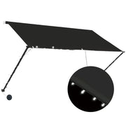 Tenda da Sole | Tenda parasole Retrattile con LED 250x150 cm Antracite