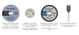 Dischi da Taglio Dremel in set da 10 pz con Perno EZ SpeedClic SC960