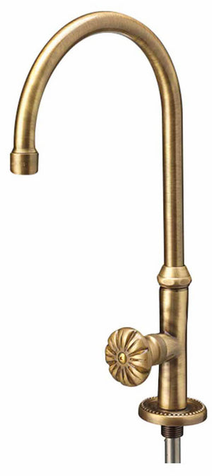 Rubinetto per Fontana da Giardino a Sfera in Ottone Belfer RUB/009