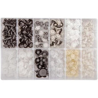 Topex 11-953 set di clip per aut uto peugeot, 345 pezzi