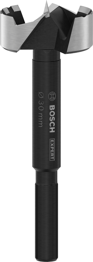 Bosch Forstner EXPERT Wood – Punta per legno 30 mm con tecnologia Bosch Tip per fori puliti