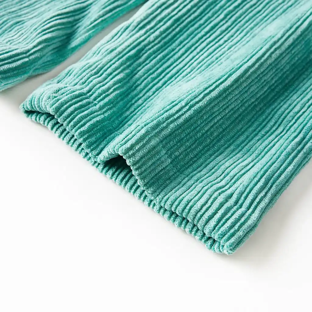Pantaloni per Bambini in Velluto a Coste Verde Menta 104 CFW1069088