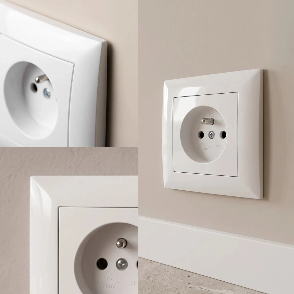 Presa Singola Con Messa A Terra Oste Jnh001-g White