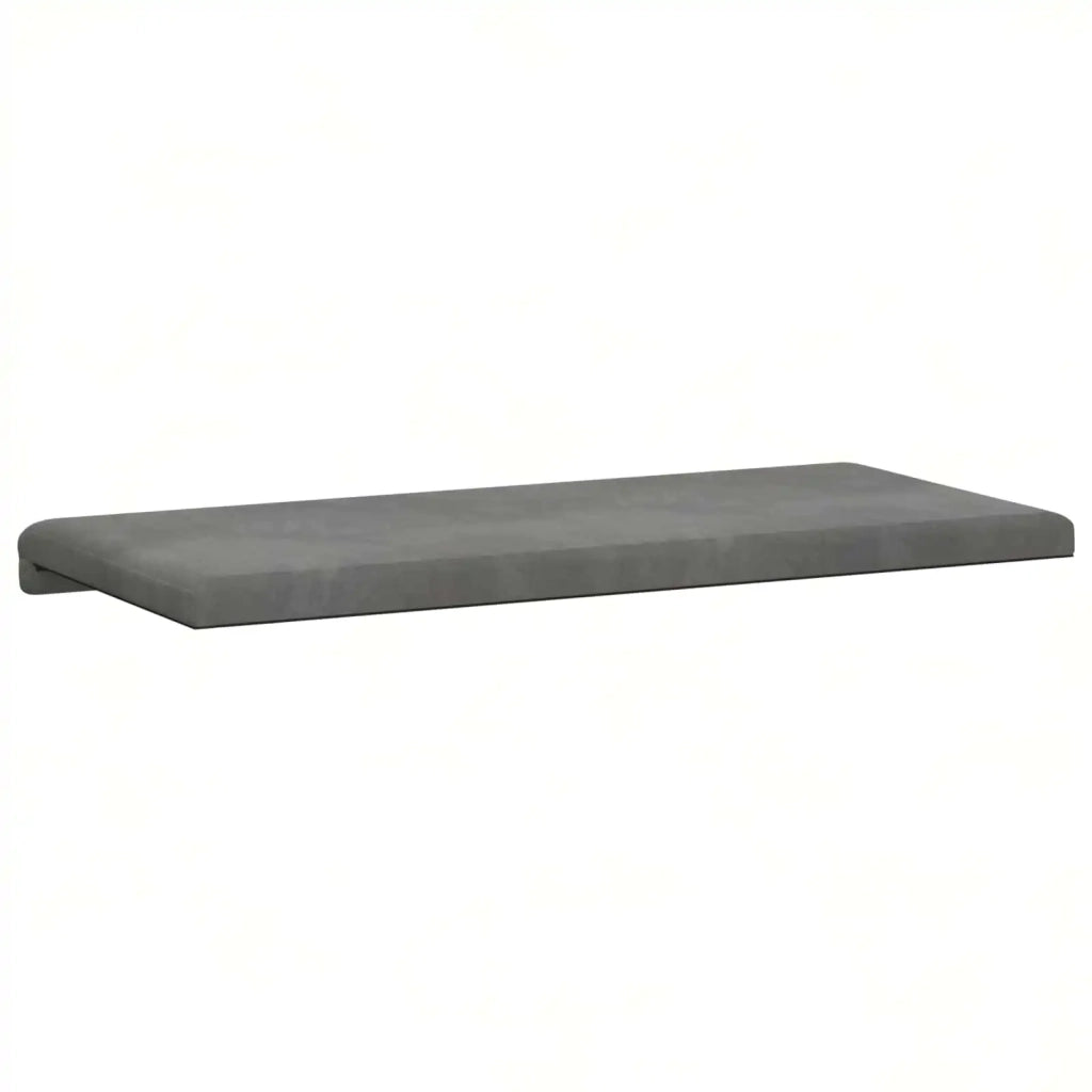 Cuscino per panchina Velluto (V) Grigio Scuro Profondità 35 cm 42043253