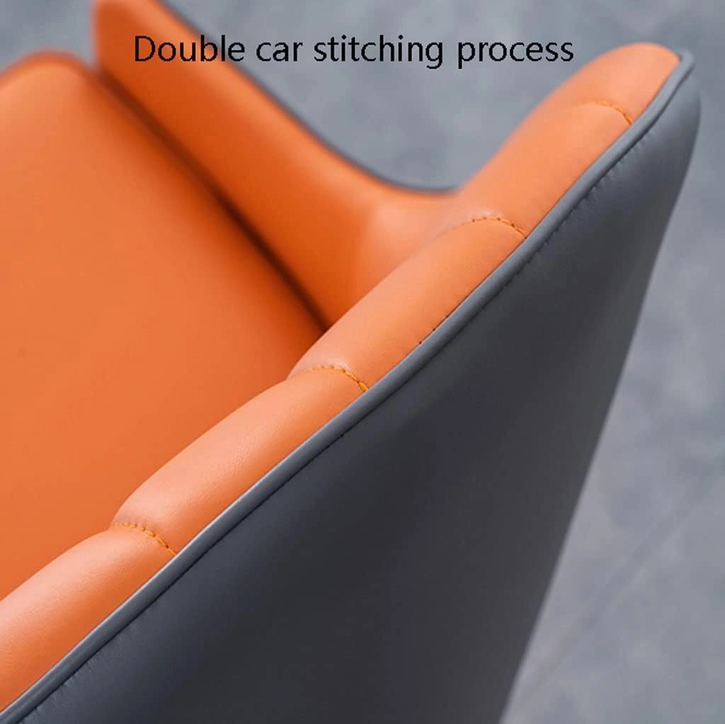 Set di 4 sedie da pranzo in pelle di microfibra, con schienale ergonomico e gambe in legno di faggio per bancone, salone, reception, cucina