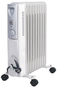 Stufa Termosifone ad Olio 2000W 9 Elementi Beker Bianca