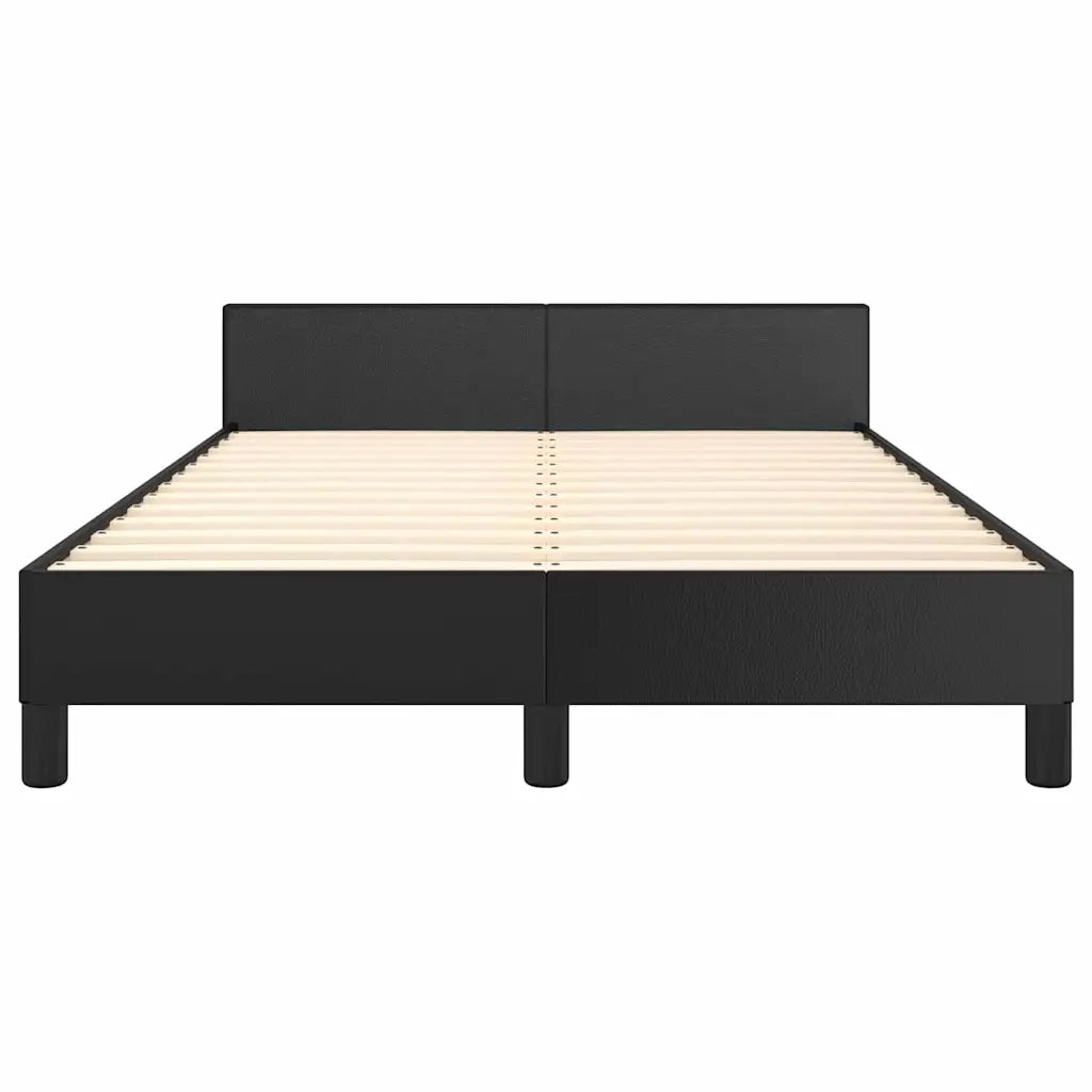 Giroletto con Testiera senza Materasso Nero 120x200 cm 347489