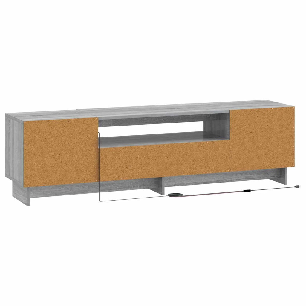 Mobile TV LED Sonoma grigio Legno ingegnerizzato 896031