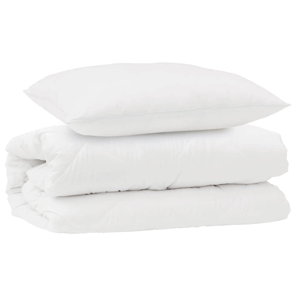 Set di Piumoni con cuscino 2 pz | Duvet Bianco Microfibra