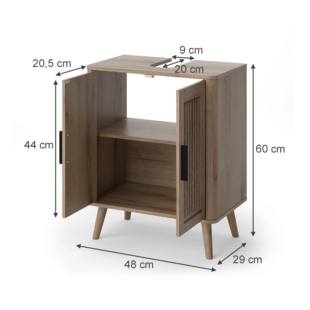 Mobile sottolavabo Skara Rovere 48 x 60 cm Vicco