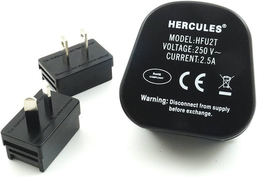 Adattore Presa Elettrica Universale da Spina Italiana a  Inglese/Americana/Australiana HFU2T