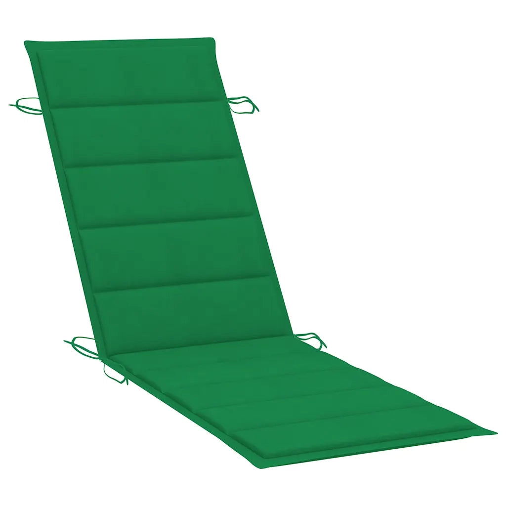 Lettino Prendisole da Giardino con Cuscino Massello di Acacia cod mxl 24003