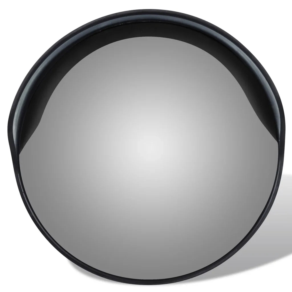 Specchio Traffico Convesso Nero Plastica PC per Esterni 30 cm 141679