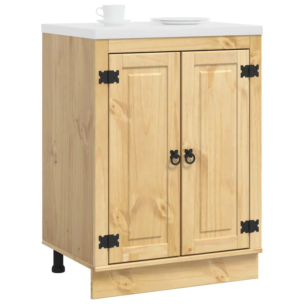 Armadietto SKI Marrone Miele 60 x 46 x 81,5 cm Pino massello