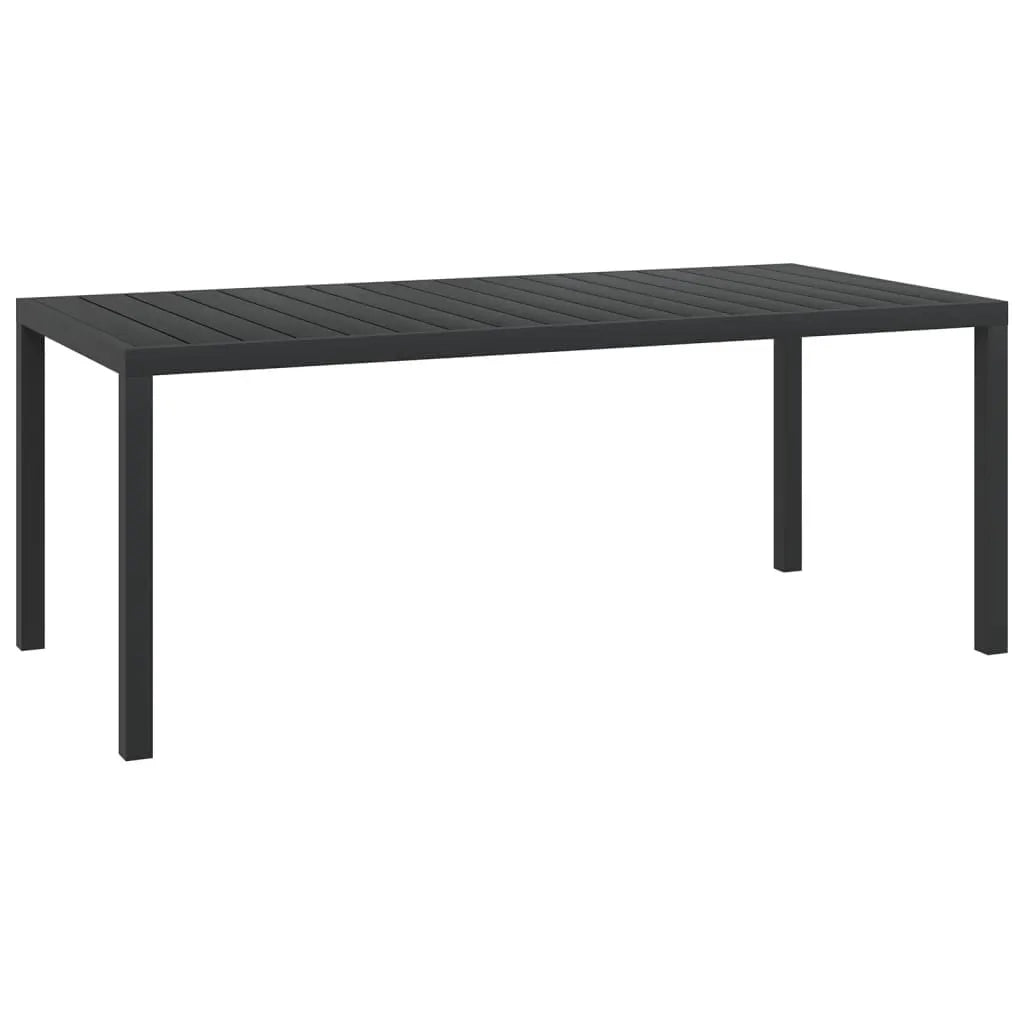 Set da Pranzo per Giardino 7 pz con Cuscini Polyrattan Grigio 3095025