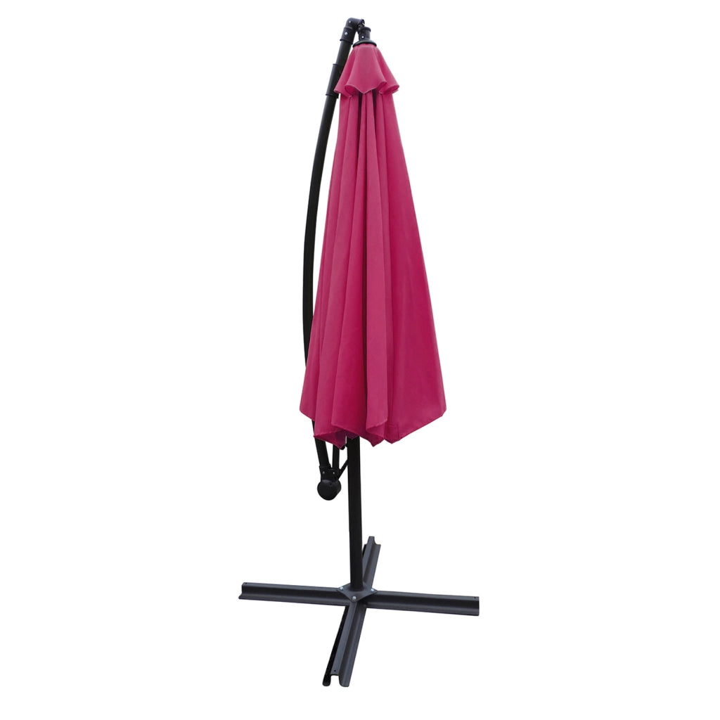 OAHUOmbrellone rotondo 3,50m diametro fucsia + copertura
