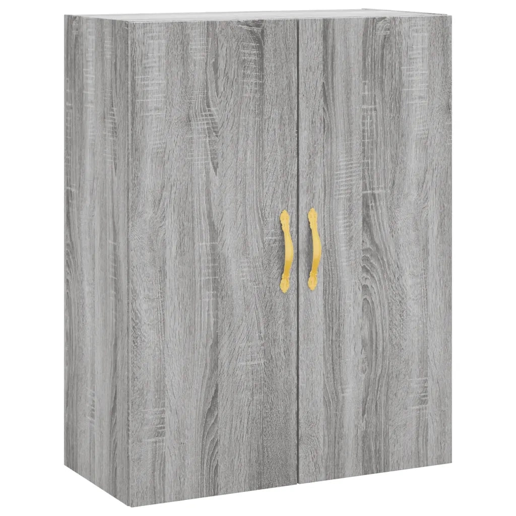 vidaXL Mobile a Parete Grigio Sonoma 69,5x34x90 cm
