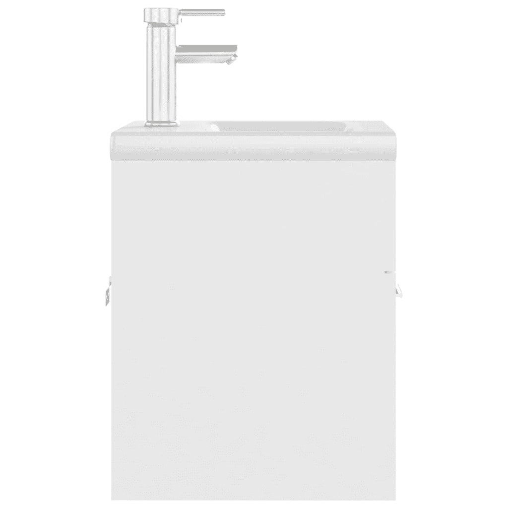 Mobile Bagno con Lavabo Integrato Bianco in Legno Multistrato 3071261