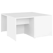 Tavolini da salotto | Tavolino da caff¨¨ | Tavolino da Soggiorno 4 pz Bianchi 33x33x33 cm in Multistrato