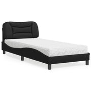 Letto con Materasso Hvar Nero 80x200 cm in Similpelle 3208682