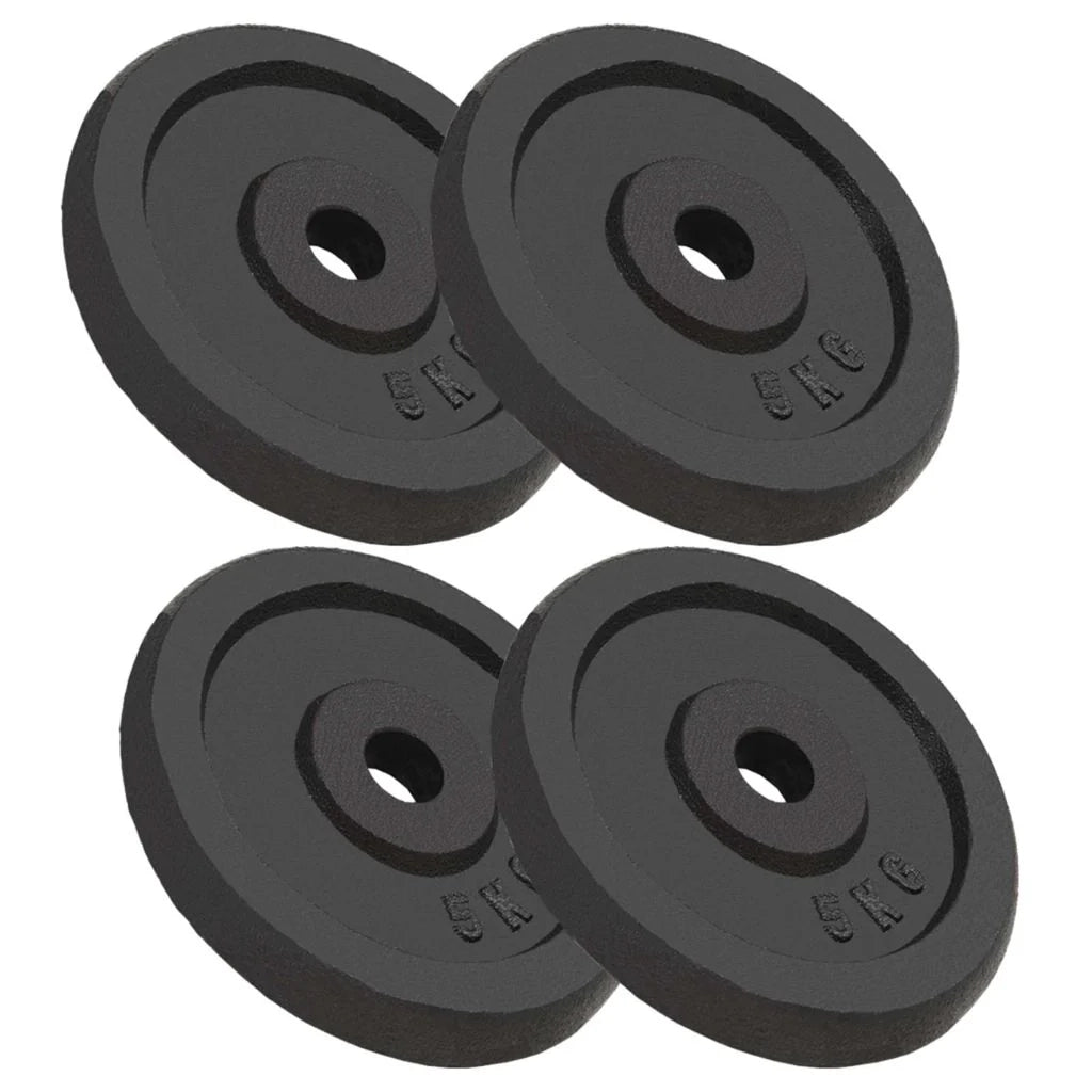 Disco pesi da 4 pezzi 4 manubri in ghisa da 5 kg per fitness e bodybuilding 02_0000763