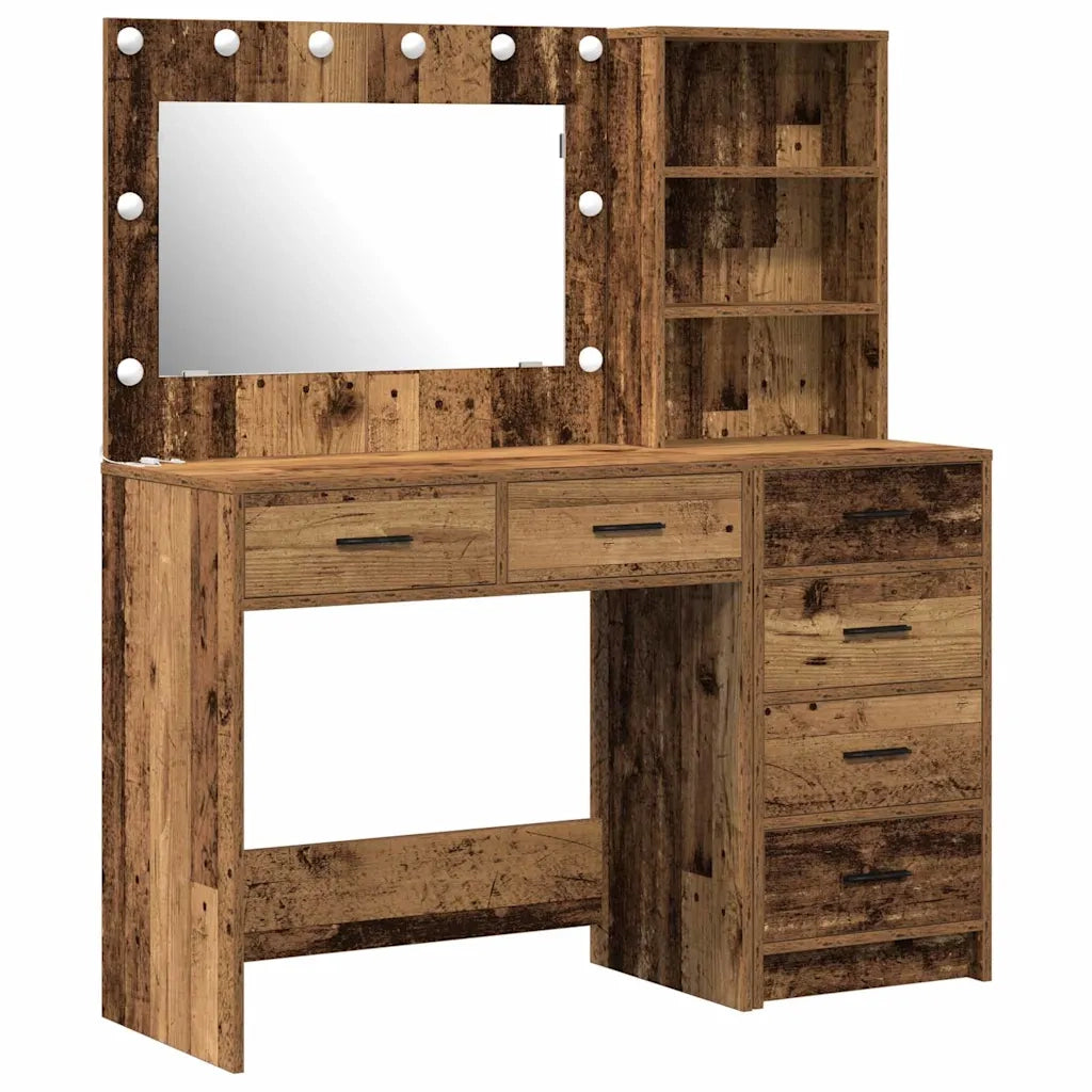 Toeletta | Tavolo da Trucco Marrone 78.5 x 41 x 135 cm Legno multistrato