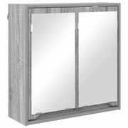 Mobiletto per specchio da Bagno | Armadio da bagno Grigio Sonoma 60 x 20 x 60 cm