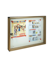 1pz alubox bacheca fondo magnetico finitura bronzo cm 55x5x40h cod:ferx.9139