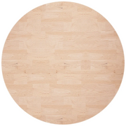 Piano Tavolo | Superficie Tavolo | Piano Scrivania Rotondo ?80x2,5 cm Massello di Rovere Non Trattato