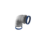 Curva 90 gradi femmina-femmina in alluminio estruso d80 mm e 1 sp mm