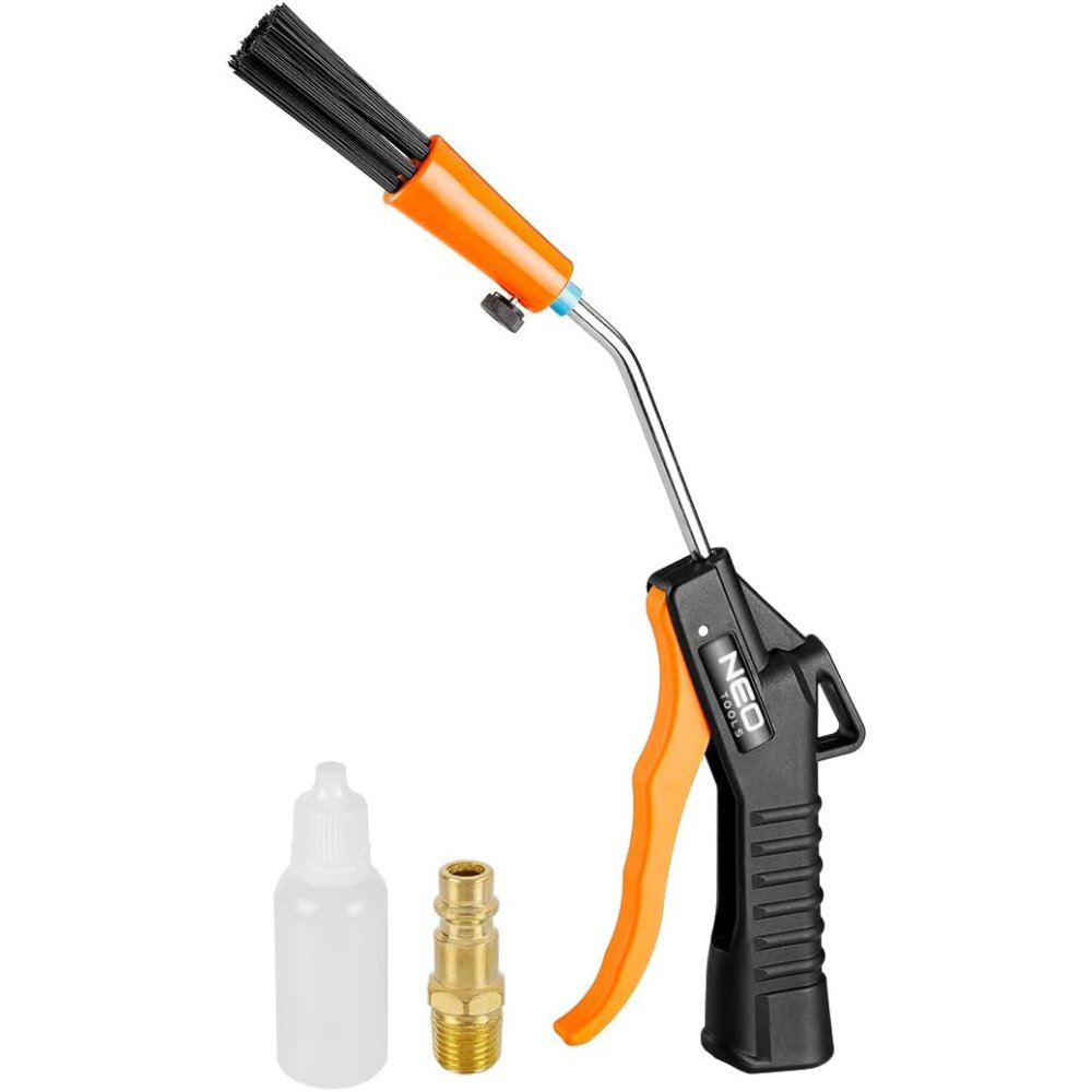 Topex 14-036 pistola di soffiagg ggio con spazzola