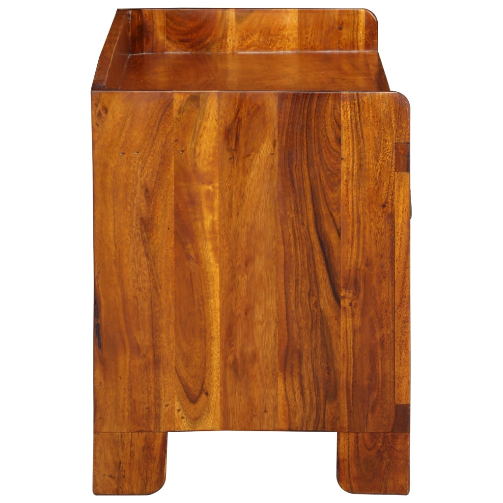 Panchina per scarpe  100x35x45 cm in legno massello di acacia