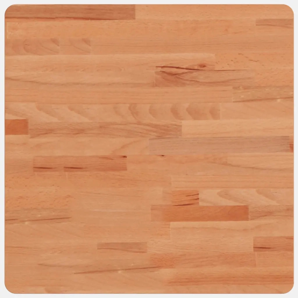 Piano per Tavolo | Superficie Tavolo | Piano Scrivania 50x50x1,5 cm Quadrato Legno Massello di Faggio