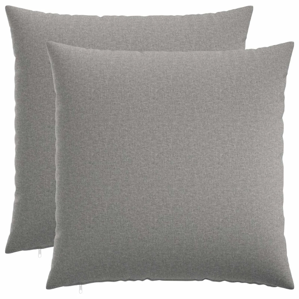 Cuscino con cuscino HEERLEN 2 pz Grigio Nuvola Tessuto 927853