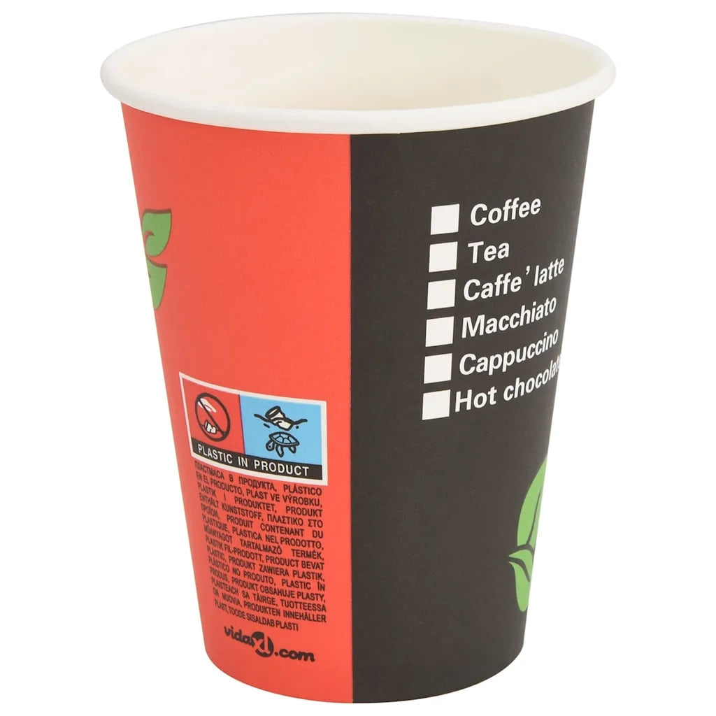 Tazze da Caff¨¨ in Carta con Coperchi 1000 pz 4oz 100 ml CFW7823937