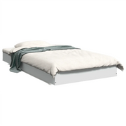 Letto singolo | Letto per adulti | Giroletto Bianco 90x190 cm in Legno Multistrato