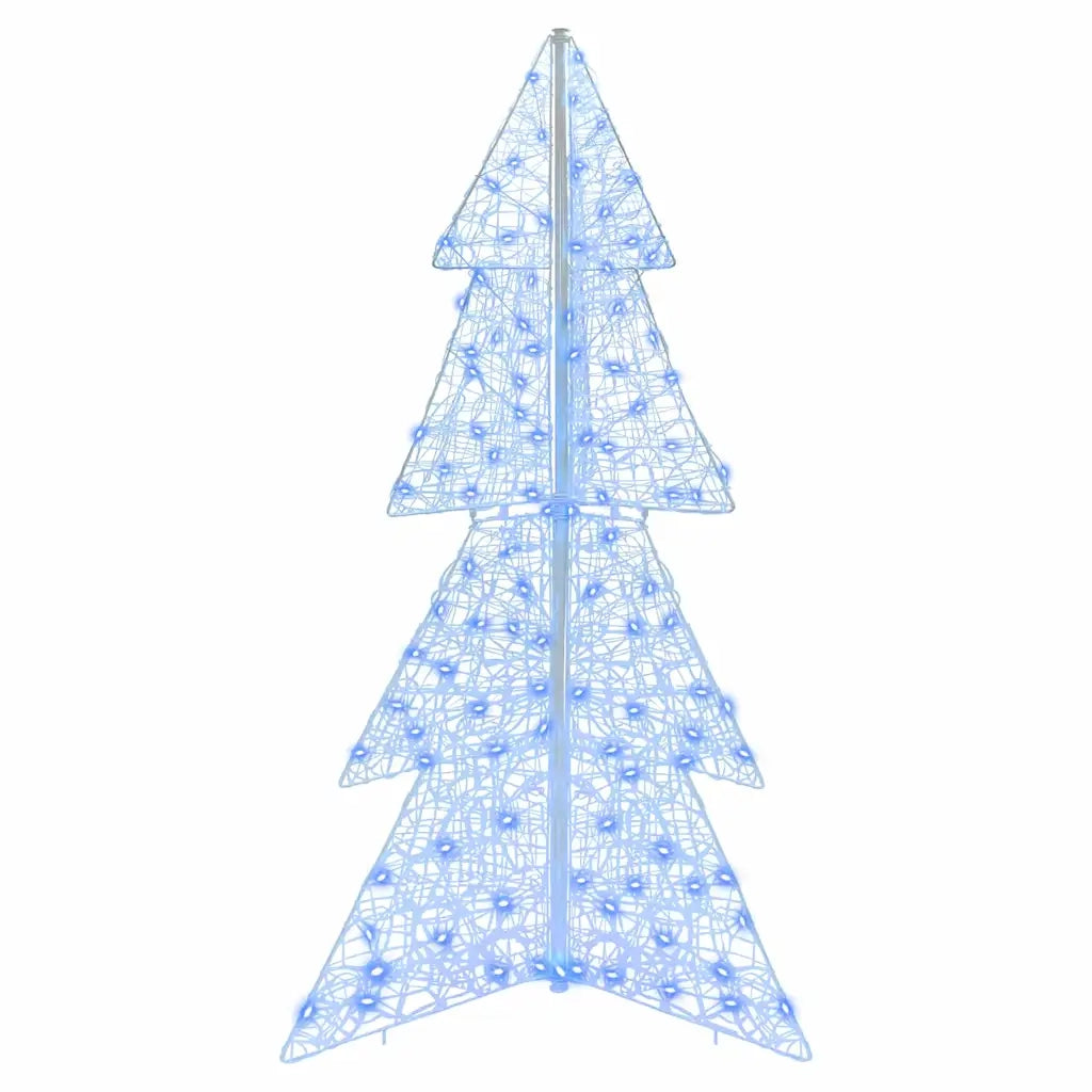 Albero di Natale con 160 LED Blu 150 cm Acrilico