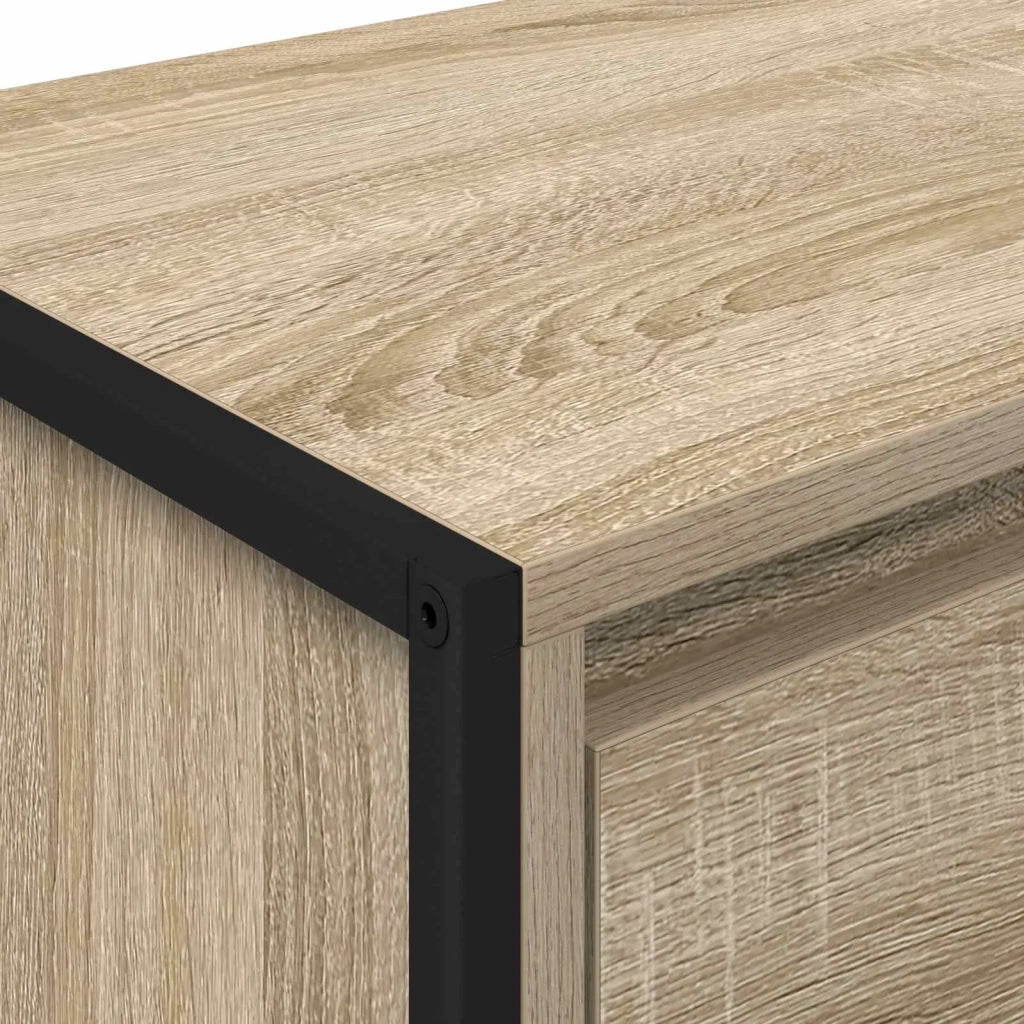 Set di 2 Comodini | Armadio da Notte | Mobiletto da notte Sonoma 39,5 x 30 x 50 cm Legno multistrato