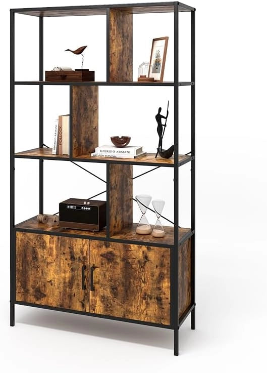 Divisorio per ambienti Fyrk, Rovere rustico, 80 x 146.5 cm con 2 porte