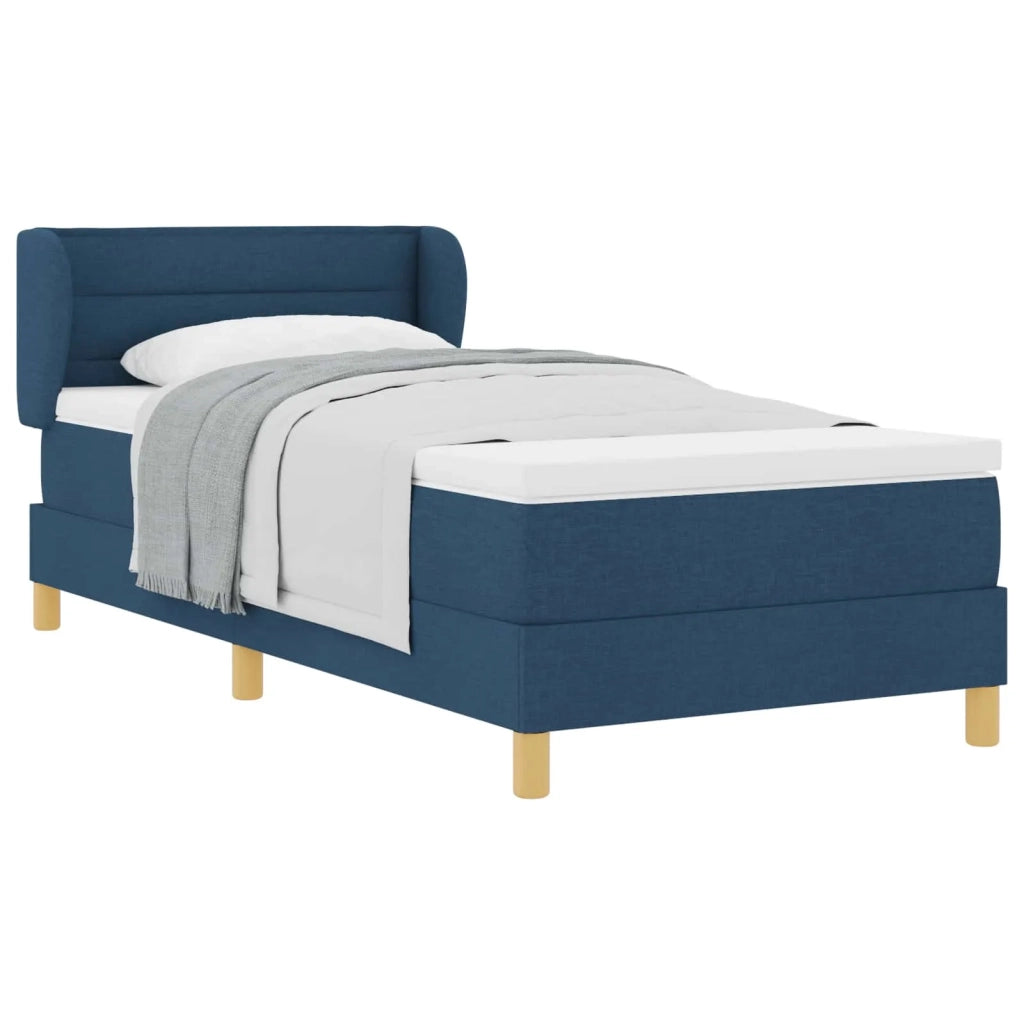 Letto a molle con materasso Blu 90 x 200 cm Tessuto 3340135